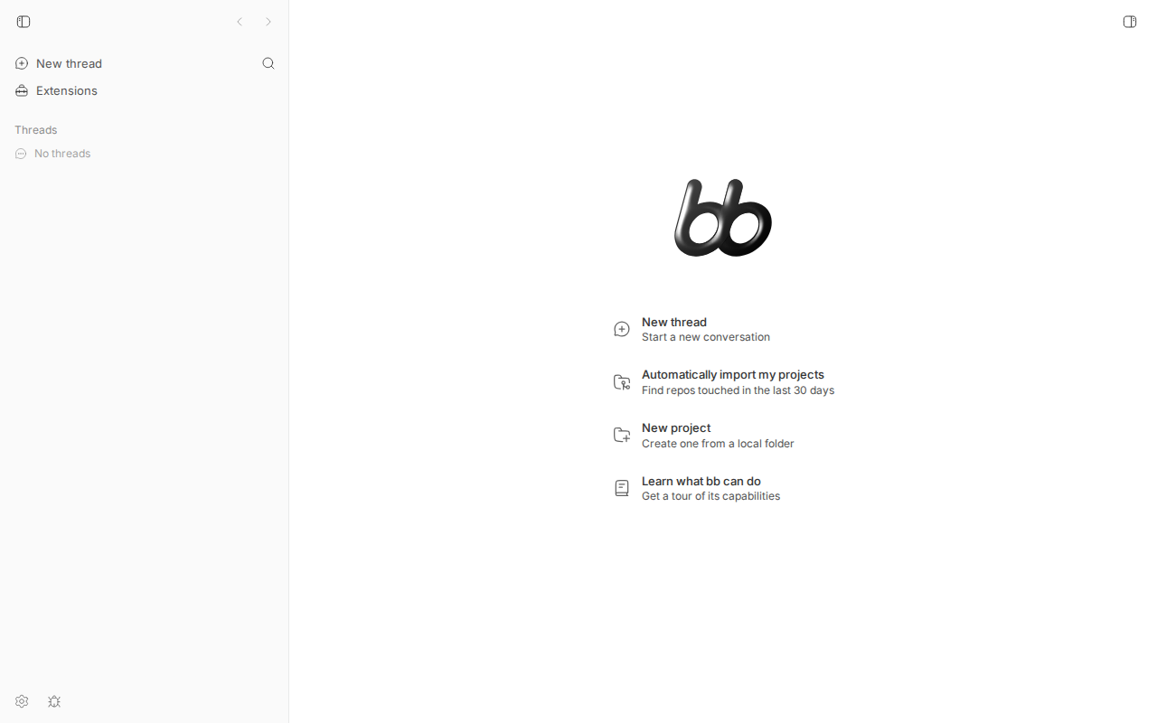 bb web app finally rendered home screen