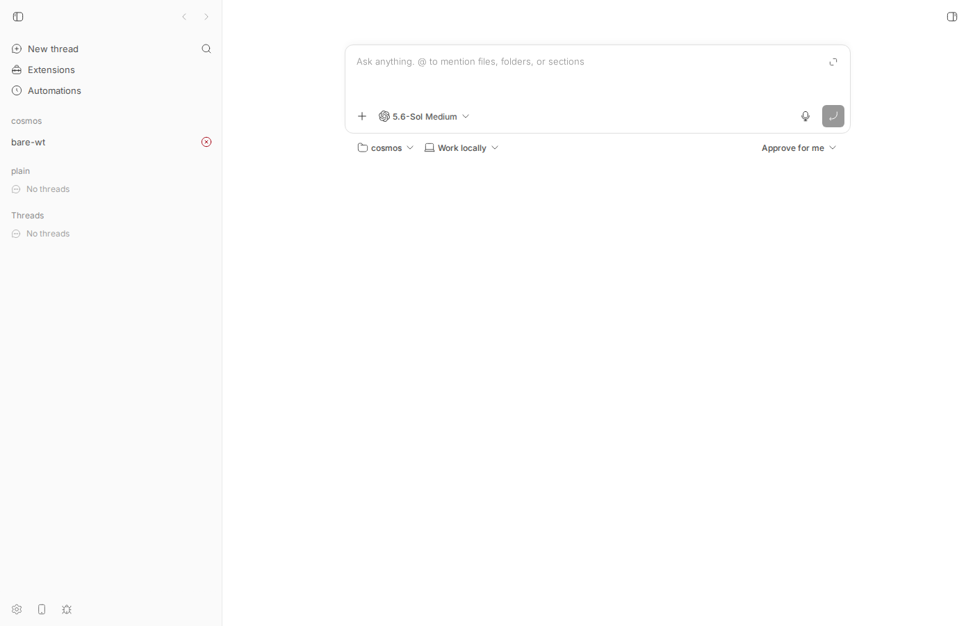 compose view for cosmos before opening the picker