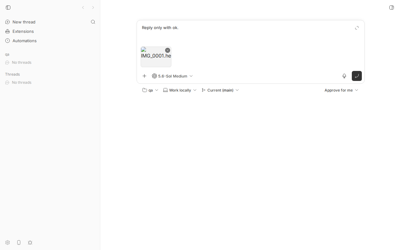 prompt typed next to broken heic thumbnail
