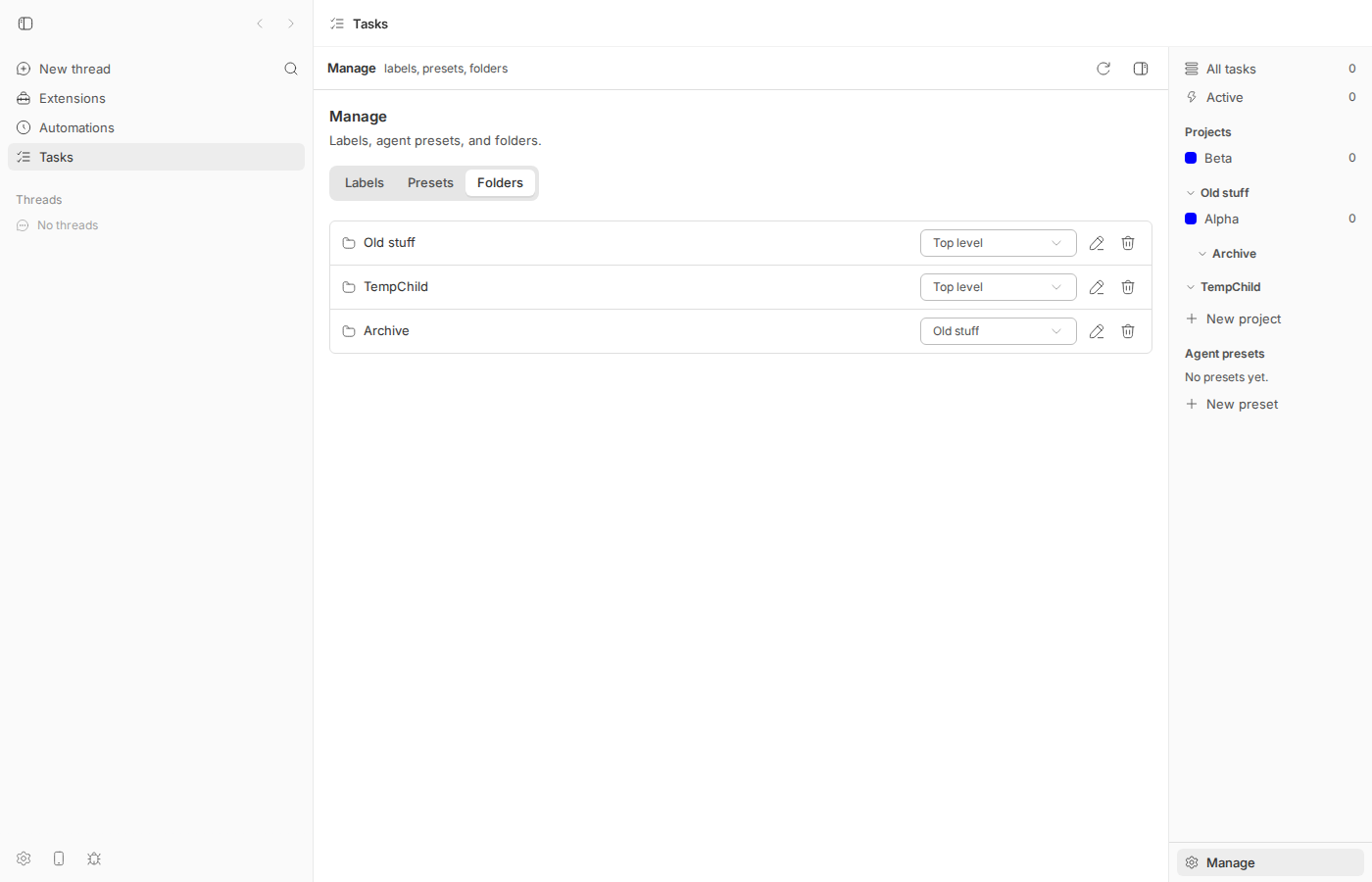 PR 1703 folder rows