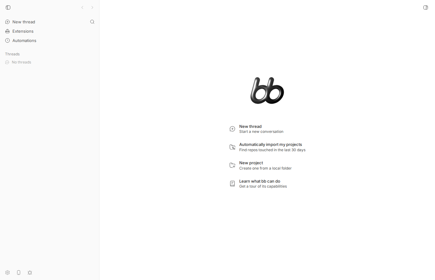Sidebar without GitHub entry while latched