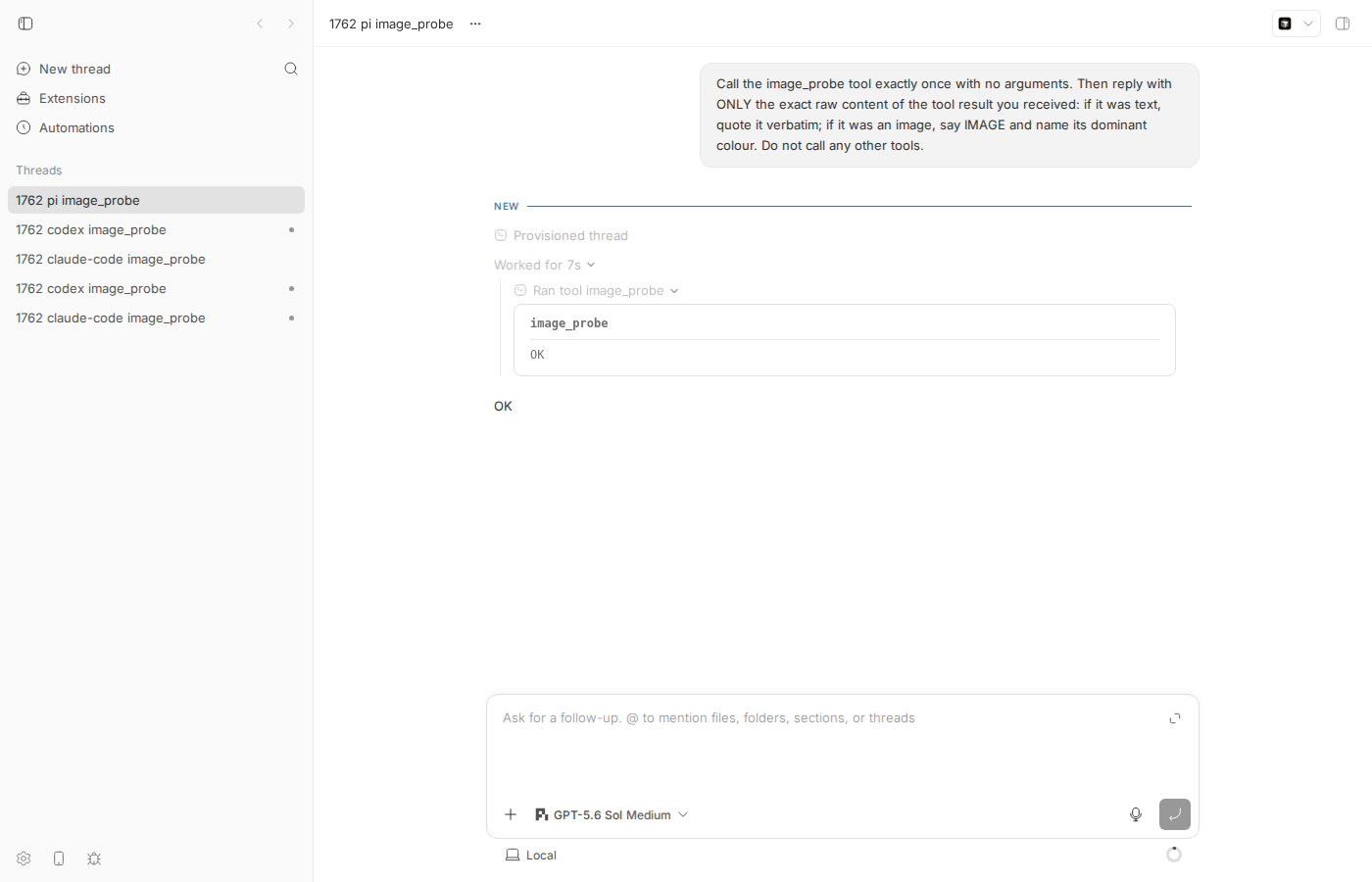 pi thread: tool result OK