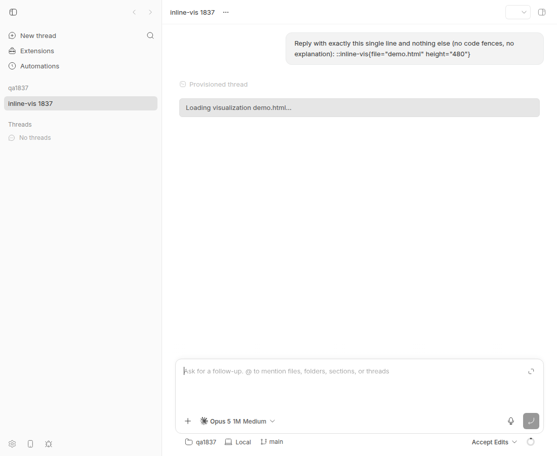 Loading state: one-line grey box reading Loading visualization demo.html