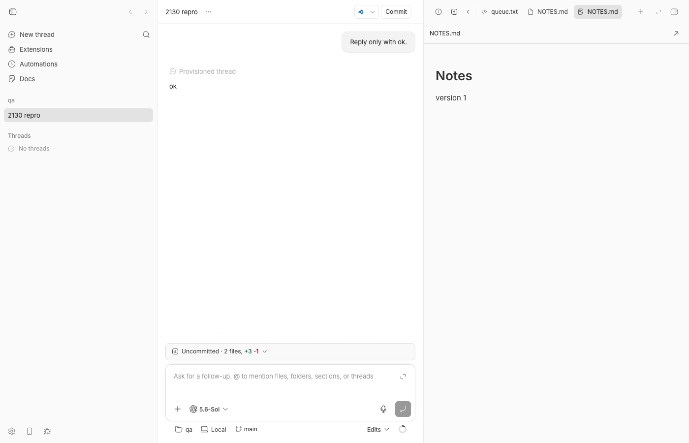 docs editor after