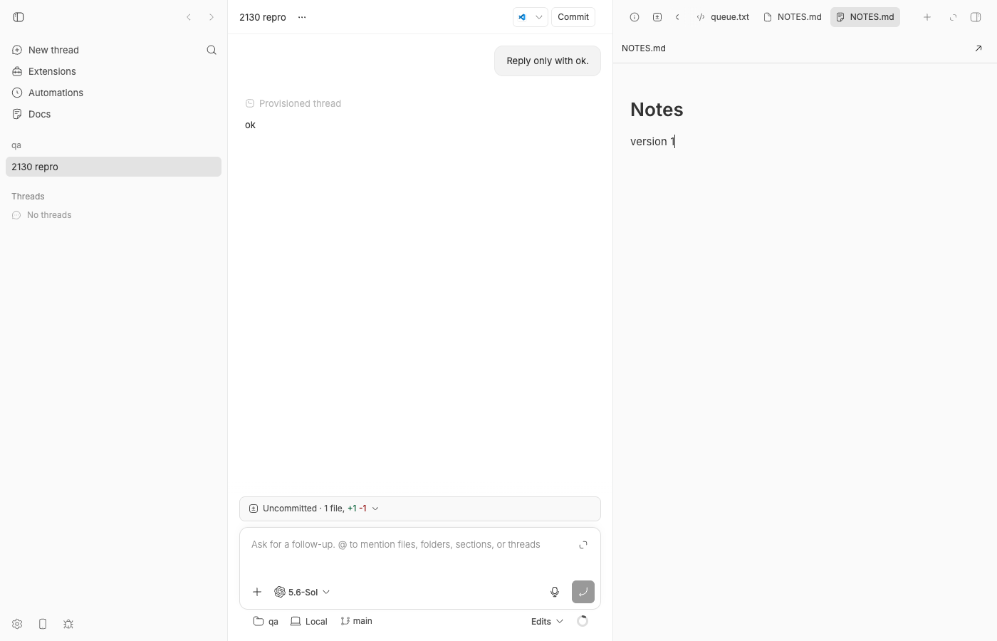 docs editor before