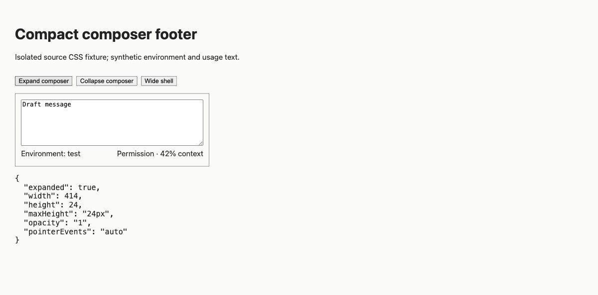 Visible footer after local fix