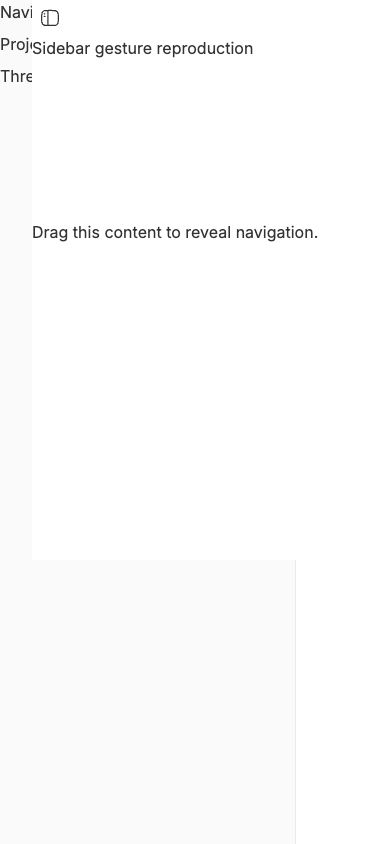 Sidebar content stays displaced by 32 pixels