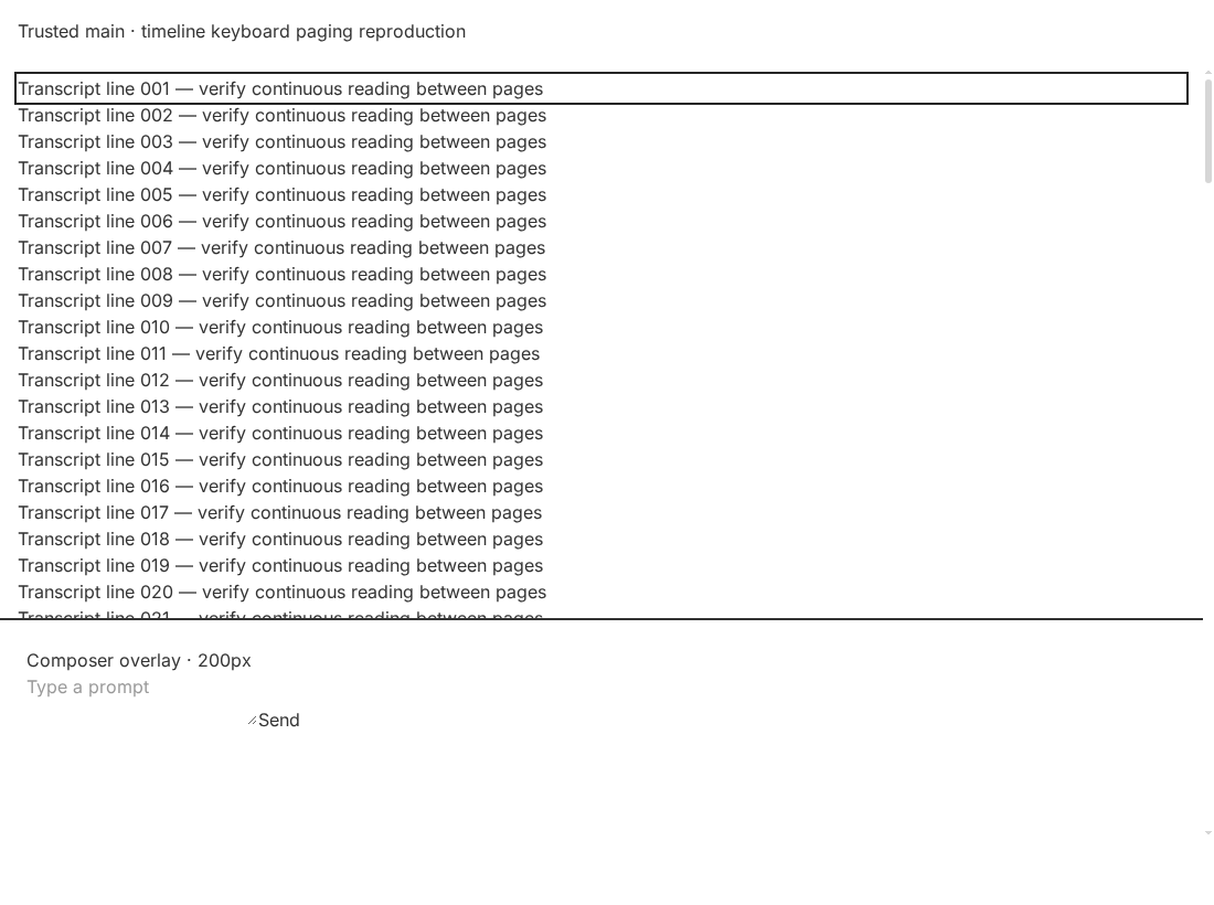 Initial page ending around line 021 above the 200px composer